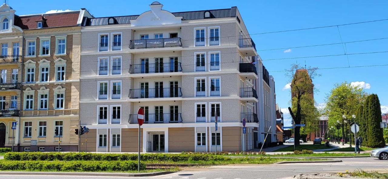 Komfortowy Apartament Przy Bramie Targowej Z Tarasem- Old Town Elbląg Zewnętrze zdjęcie